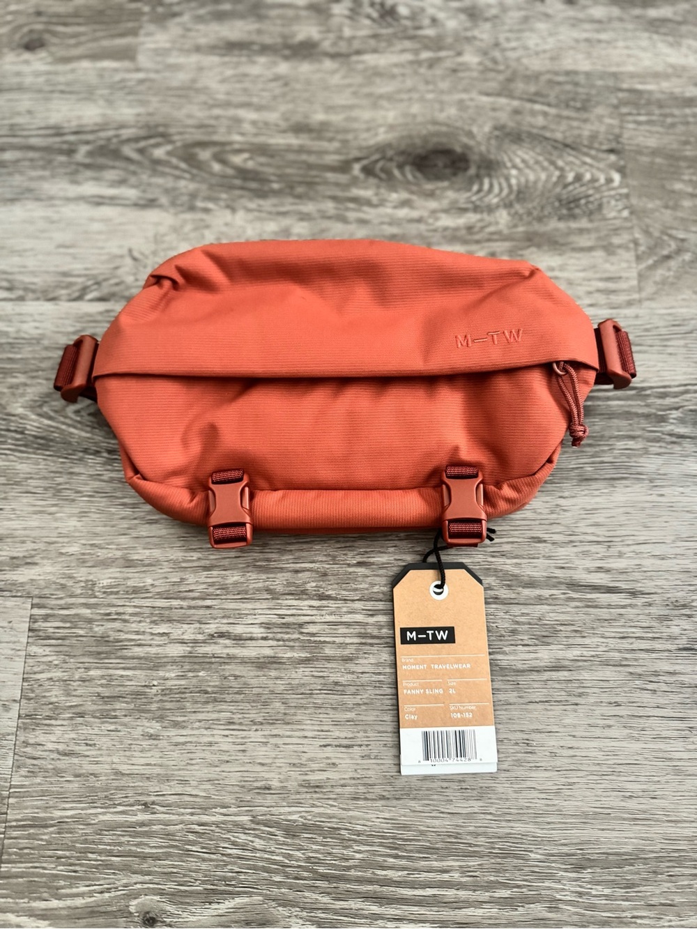 Moment Travel Wear M-TW Rust Orange Fanny Sling Bag